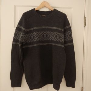 Eddie Bauer Jacquard Knit Men's Crewneck TALL XL